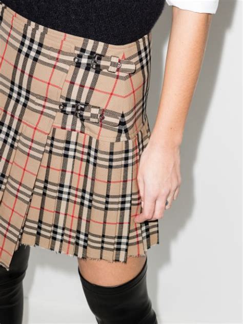 fake burberry print skirt|burberry girls skirt.